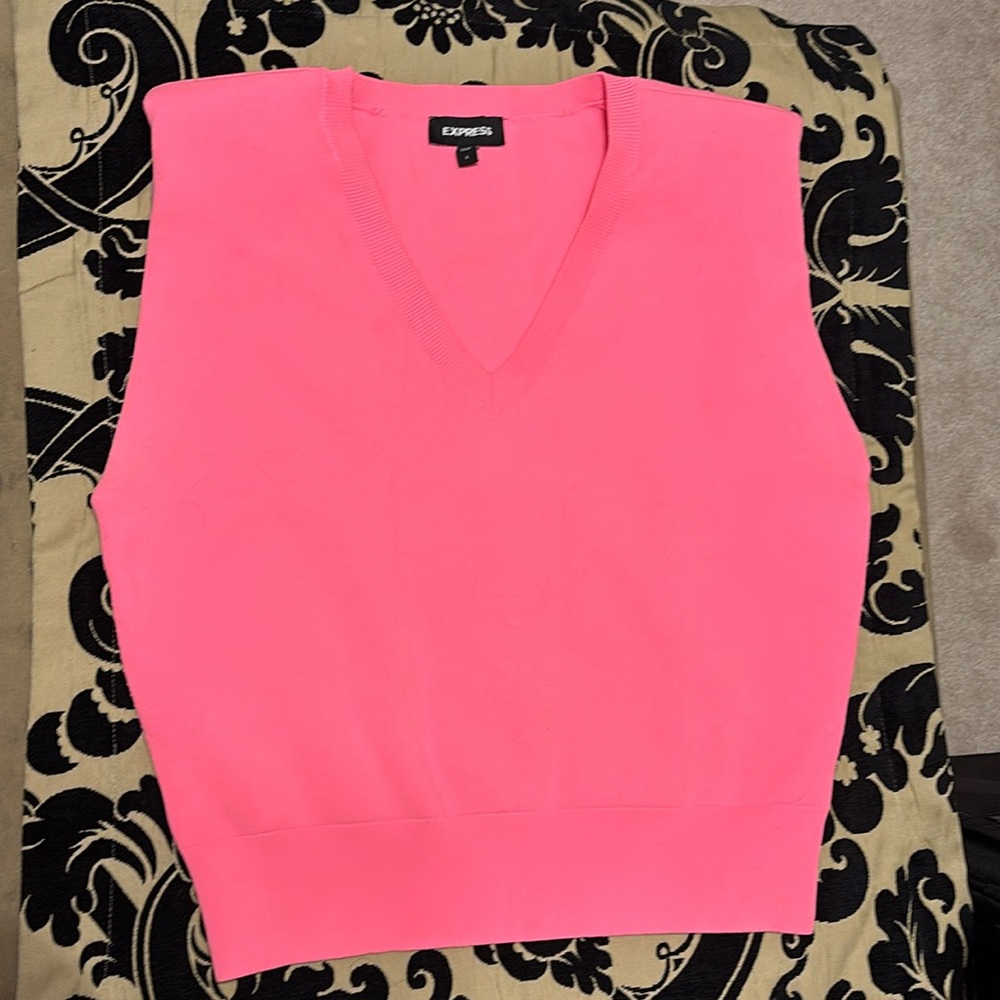 Express neon pink vest